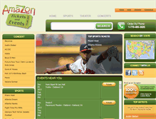 Tablet Screenshot of amazonticketsandevents.com